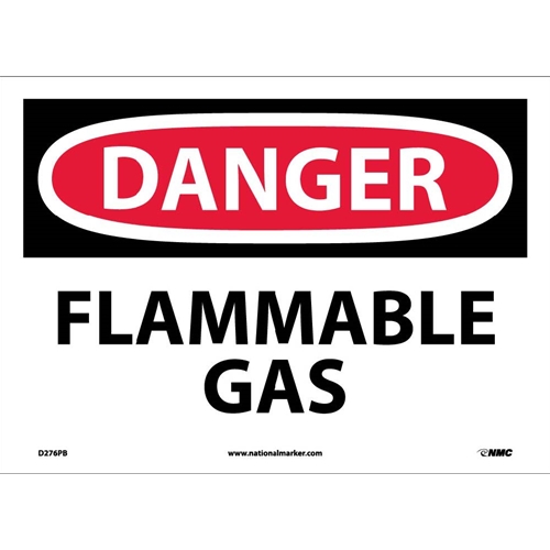 Danger Flammable Gas Sign (D276PB)