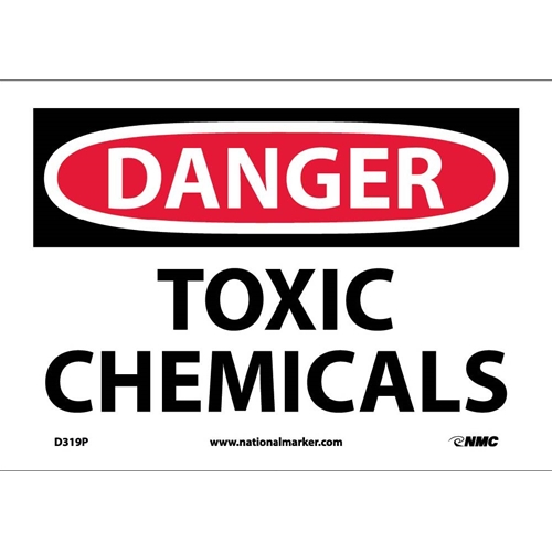 Danger Toxic Chemicals Sign (D319P)