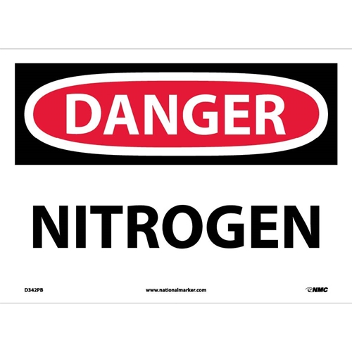 Danger Nitrogen Sign (D342PB)