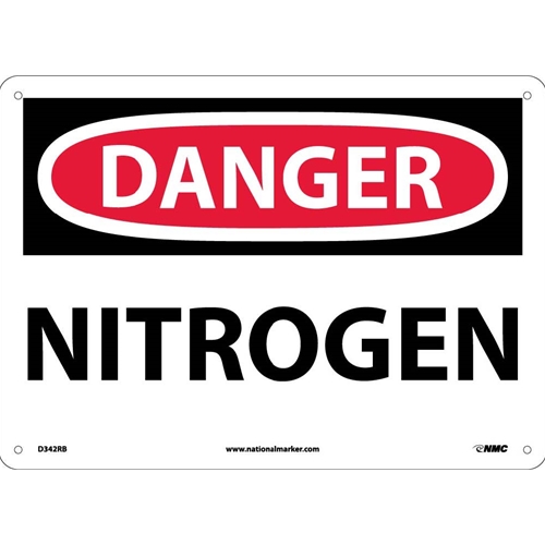 Danger Nitrogen Sign (D342RB)