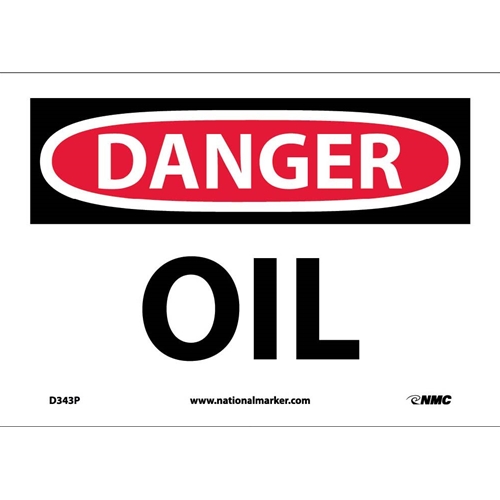 Danger Oil Sign (D343P)