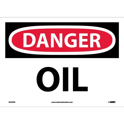 Danger Oil Sign (D343PB)