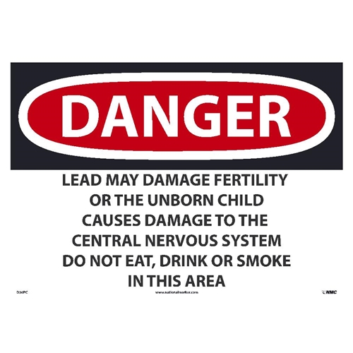 Danger Lead Work Area Sign (D36PC)