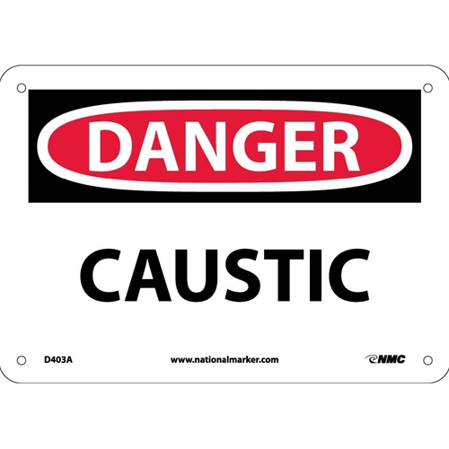 Danger Caustic Sign (D403A)