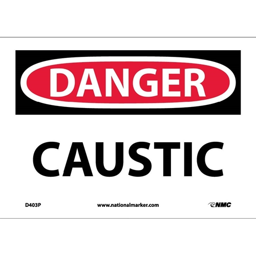 Danger Caustic Sign (D403P)