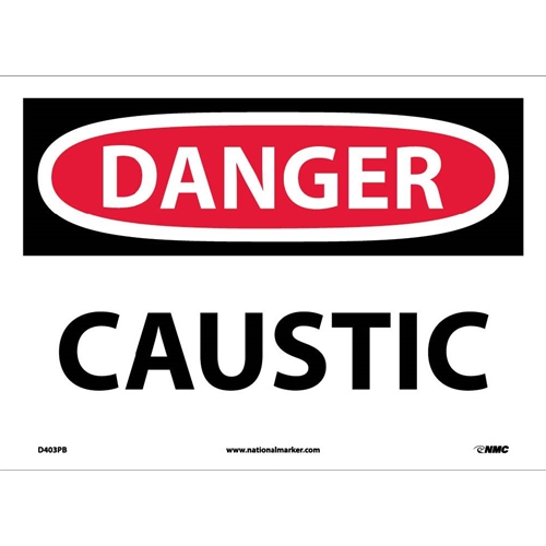 Danger Caustic Sign (D403PB)