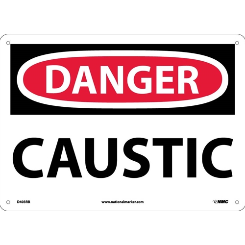 Danger Caustic Sign (D403RB)