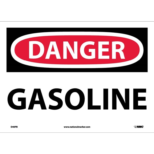 Danger Gasoline Sign (D40PB)