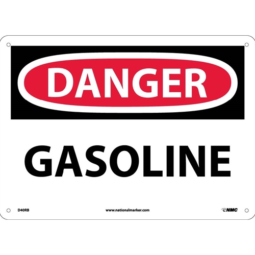 Danger Gasoline Sign (D40RB)