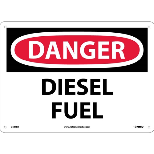 Danger Diesel Fuel Sign (D427EB)
