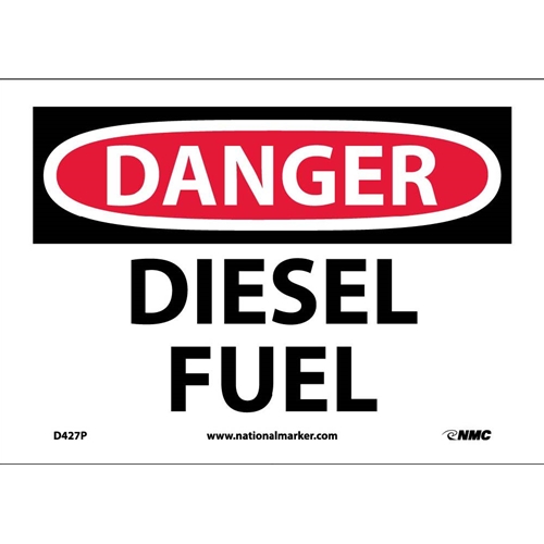 Danger Diesel Fuel Sign (D427P)