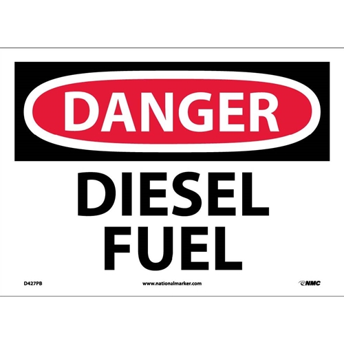 Danger Diesel Fuel Sign (D427PB)