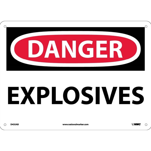Danger Explosives Sign (D435AB)