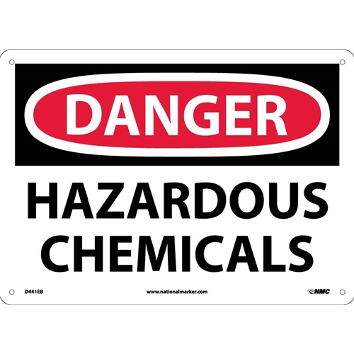 Danger Hazardous Chemicals Sign (D441EB)