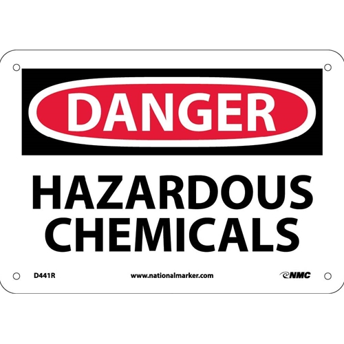 Danger Hazardous Chemicals Sign (D441R)