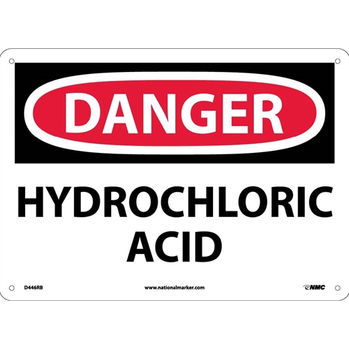 Danger Hydrochloric Acid Sign (D446RB)