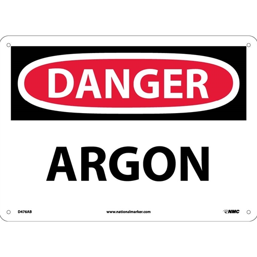 Danger Argon Sign (D476AB)
