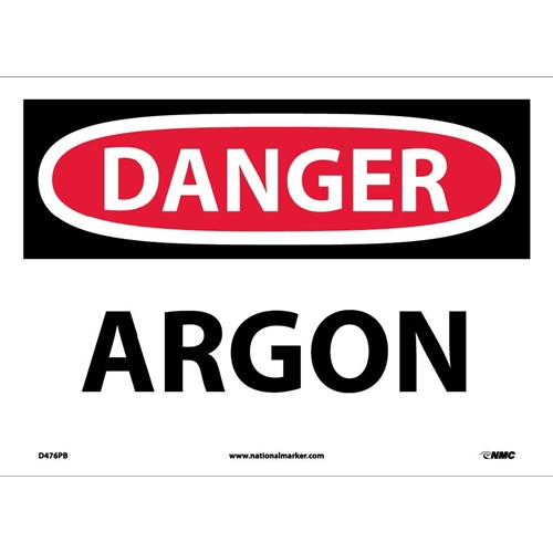 Danger Argon Sign (D476PB)