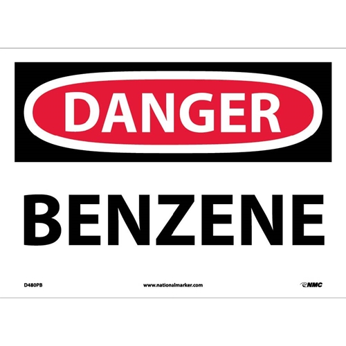 Danger Benzene Sign (D480PB)