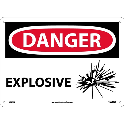 Danger Explosive Sign (D518AB)
