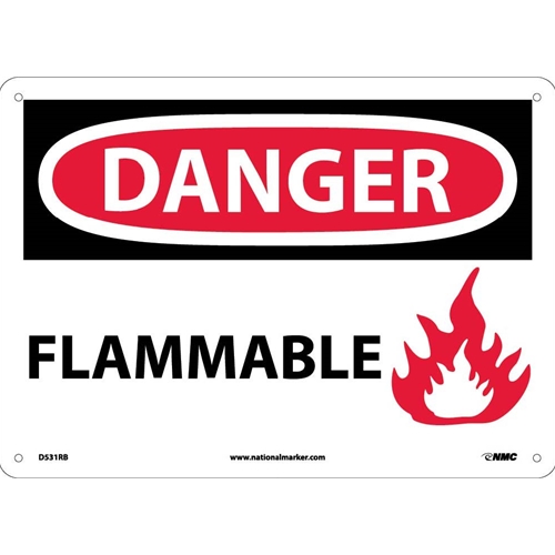 Danger Flammable Sign (D531RB)