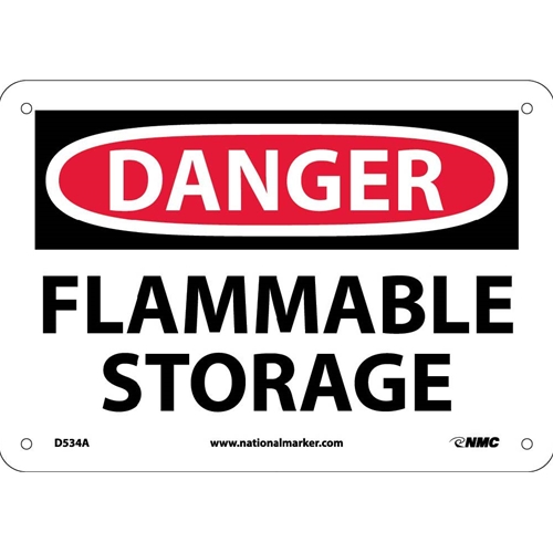Danger Flammable Storage Sign (D534A)