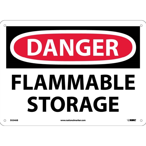 Danger Flammable Storage Sign (D534AB)