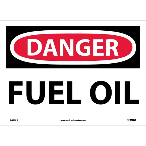 Danger Fuel Oil Sign (D539PB)