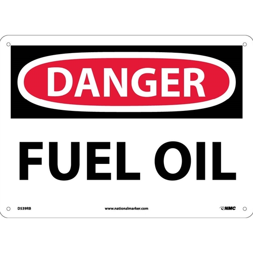 Danger Fuel Oil Sign (D539RB)