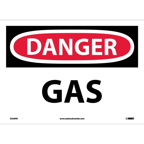 Danger Gas Sign (D540PB)
