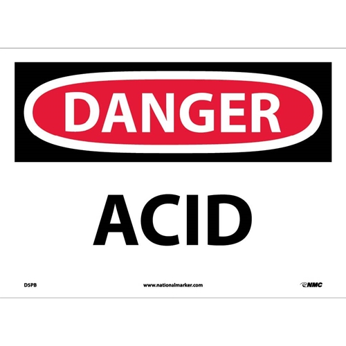 Danger Acid Sign (D5PB)