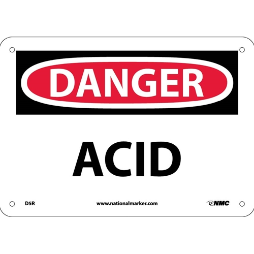 Danger Acid Sign (D5R)