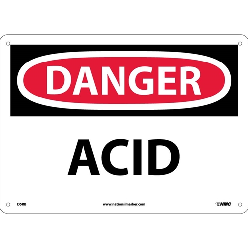 Danger Acid Sign (D5RB)
