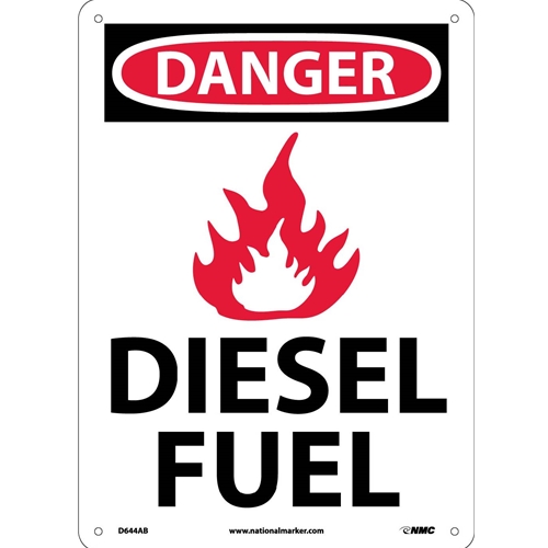 Danger Diesel Fuel Sign (D644AB)