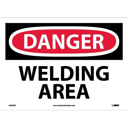 Danger Welding Area Sign (D659PB)