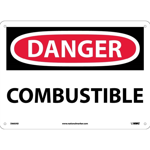 Danger Combustible Sign (D660AB)