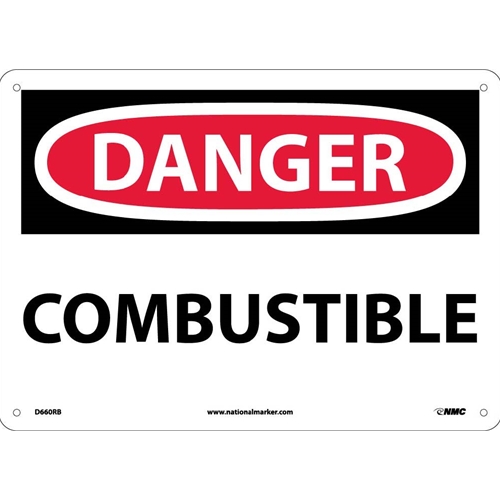 Danger Combustible Sign (D660RB)