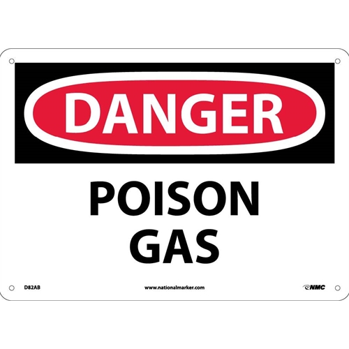 Danger Poison Gas Sign (D82AB)