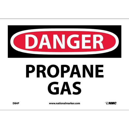 Danger Propane Gas Sign (D84P)