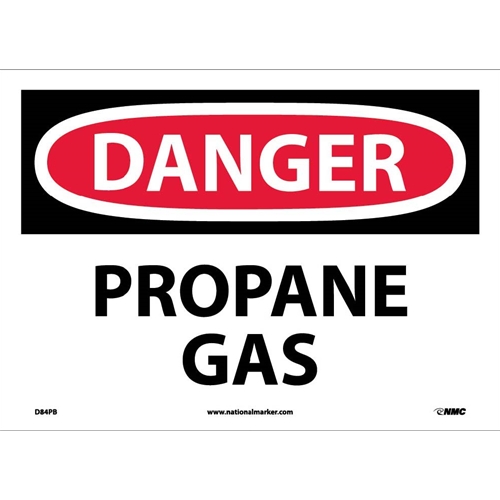 Danger Propane Gas Sign (D84PB)