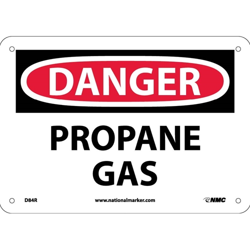 Danger Propane Gas Sign (D84R)