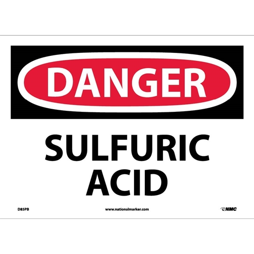 Danger Sulfuric Acid Sign (D85PB)