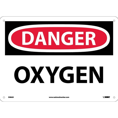 Danger Oxygen Sign (D98AB)