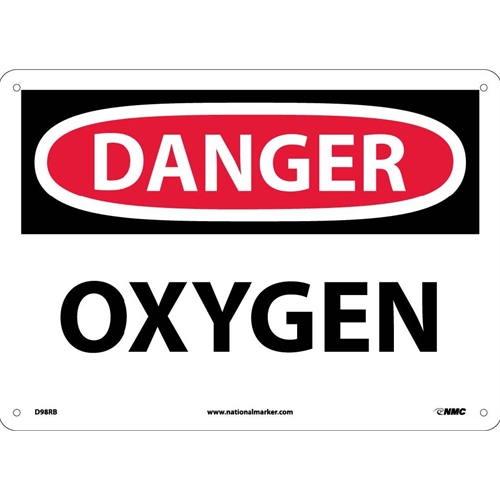 Danger Oxygen Sign (D98RB)