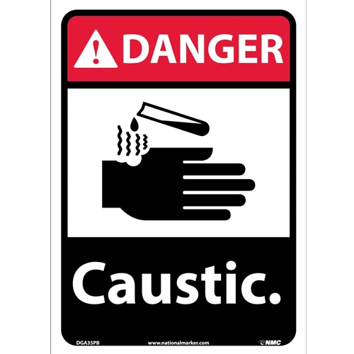 Danger Caustic Sign (DGA35PB)