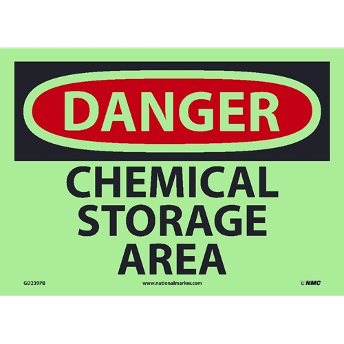 Danger Chemical Storage Area Sign (GD239PB)