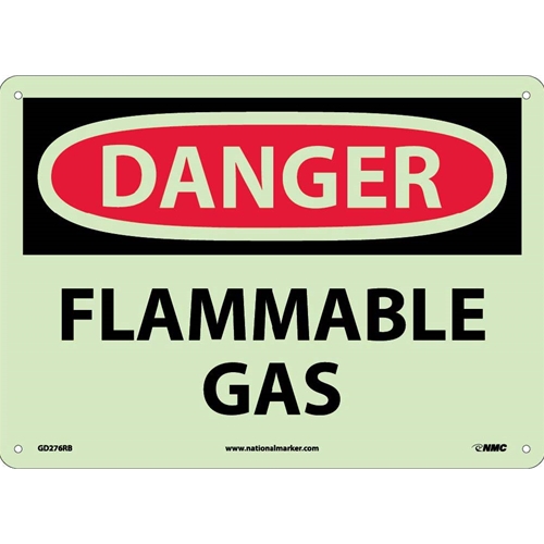 Danger Flammable Gas Sign (GD276RB)