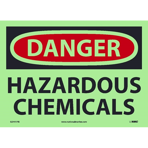 Danger Hazardous Chemicals Sign (GD441PB)