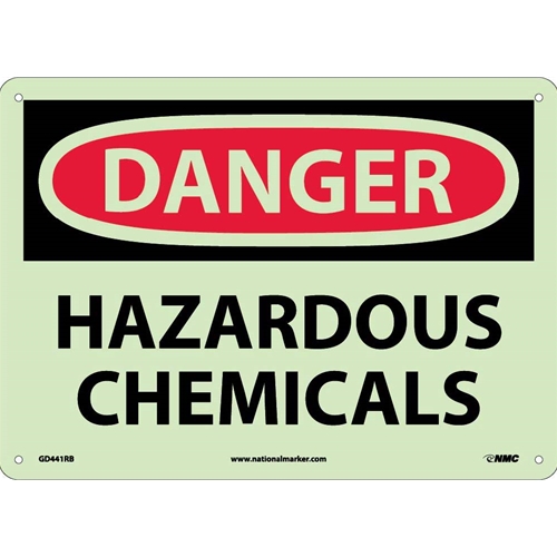 Danger Hazardous Chemicals Sign (GD441RB)