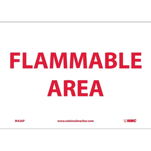 Flammable Area Sign (M426P)